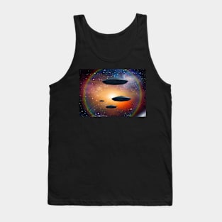 UFO in space Tank Top